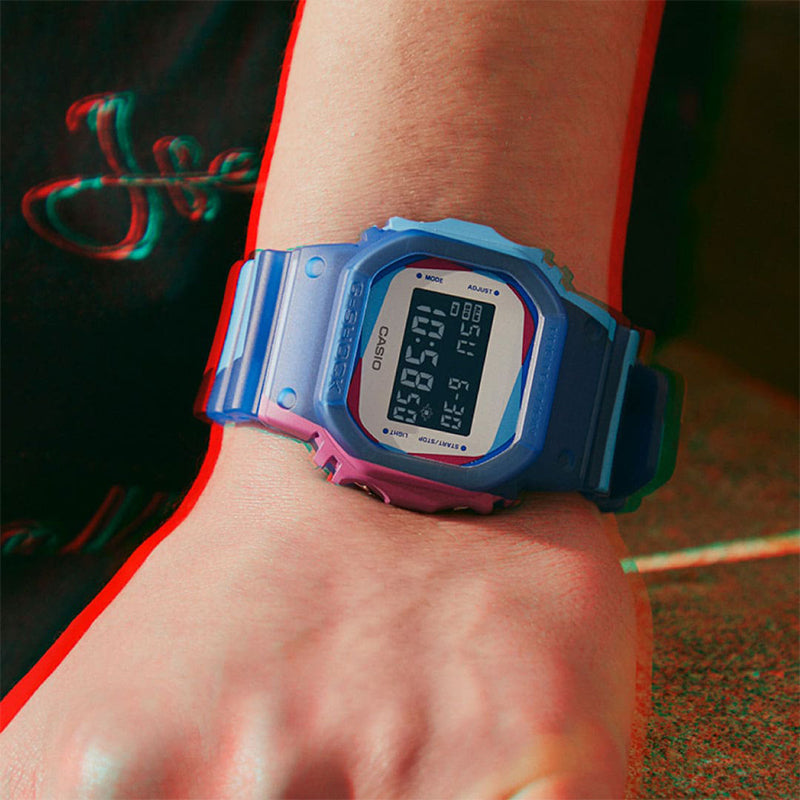 CASIO G-Shock Digital 'Blue' DWE-5600PR-2PR