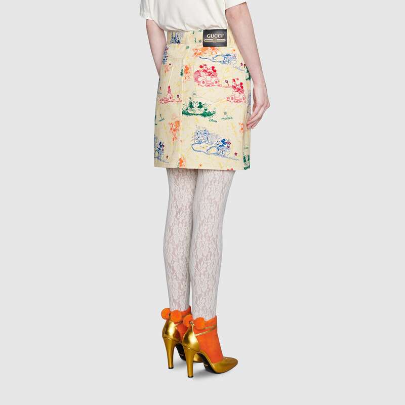 (WMNS) Gucci X Disney Mickey And Minnie Skirt 'Beige' 539778-XDA28-9192
