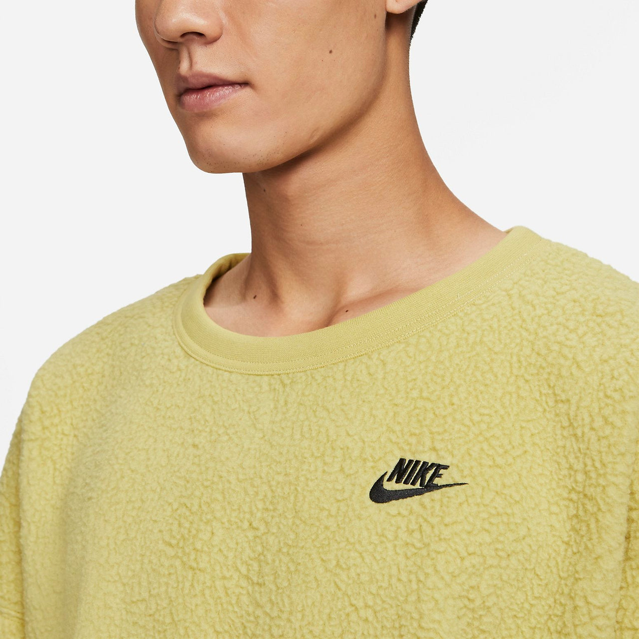 Nike Club Fleece Winterized Crewneck 'Light Golden' FB8379-720