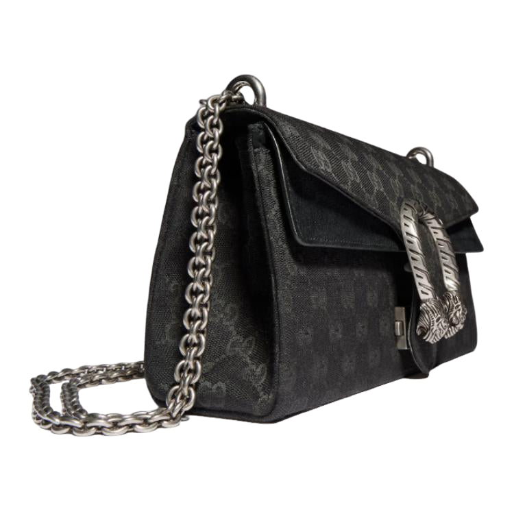 (WMNS) Gucci Dionysus Medium Shoulder Bag 'Black' 874735-FAF7P-1000