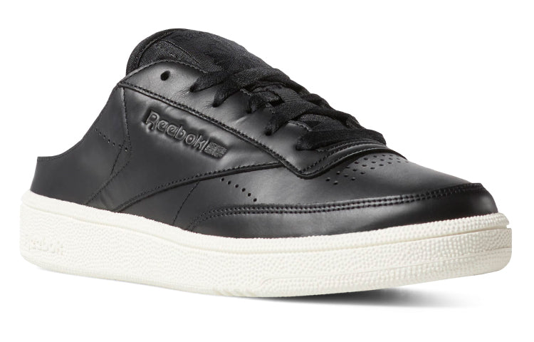 (WMNS) Reebok Club C 85 Mule Sneakers Black CN7805