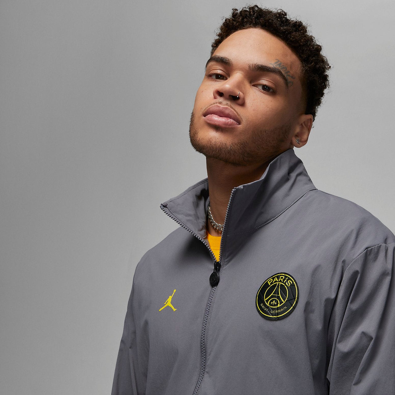 Air Jordan X PSG Woven Jacket 'Grey' DV0608-014
