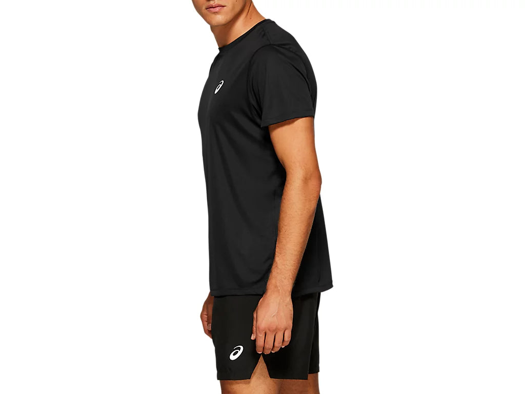 ASICS Silver Short Sleeve Top 'Performance Black' 2011C366-001