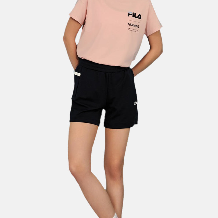 (WMNS) FILA Fxt Design Zipper Pocket Sports Shorts Navy Blue A11W021341F-NV