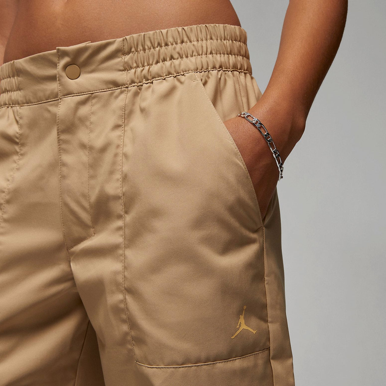 (WMNS) Air Jordan Woven Trousers 'Khaki' DZ3375-254