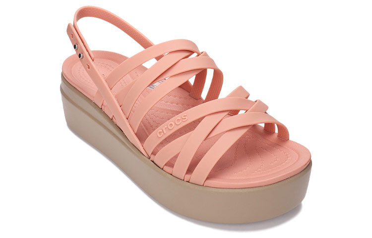 (WMNS) Crocs Thick Sole Cozy Fashion Sports Pink Sandals 206751-6RL