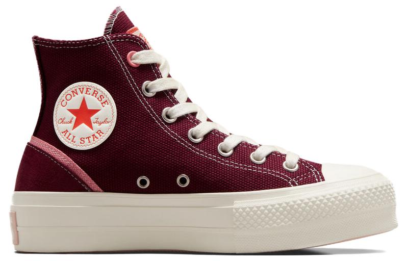 (WMNS) Converse Chuck Taylor All Star Lift High Top 'Deep Bordeaux' A07114C