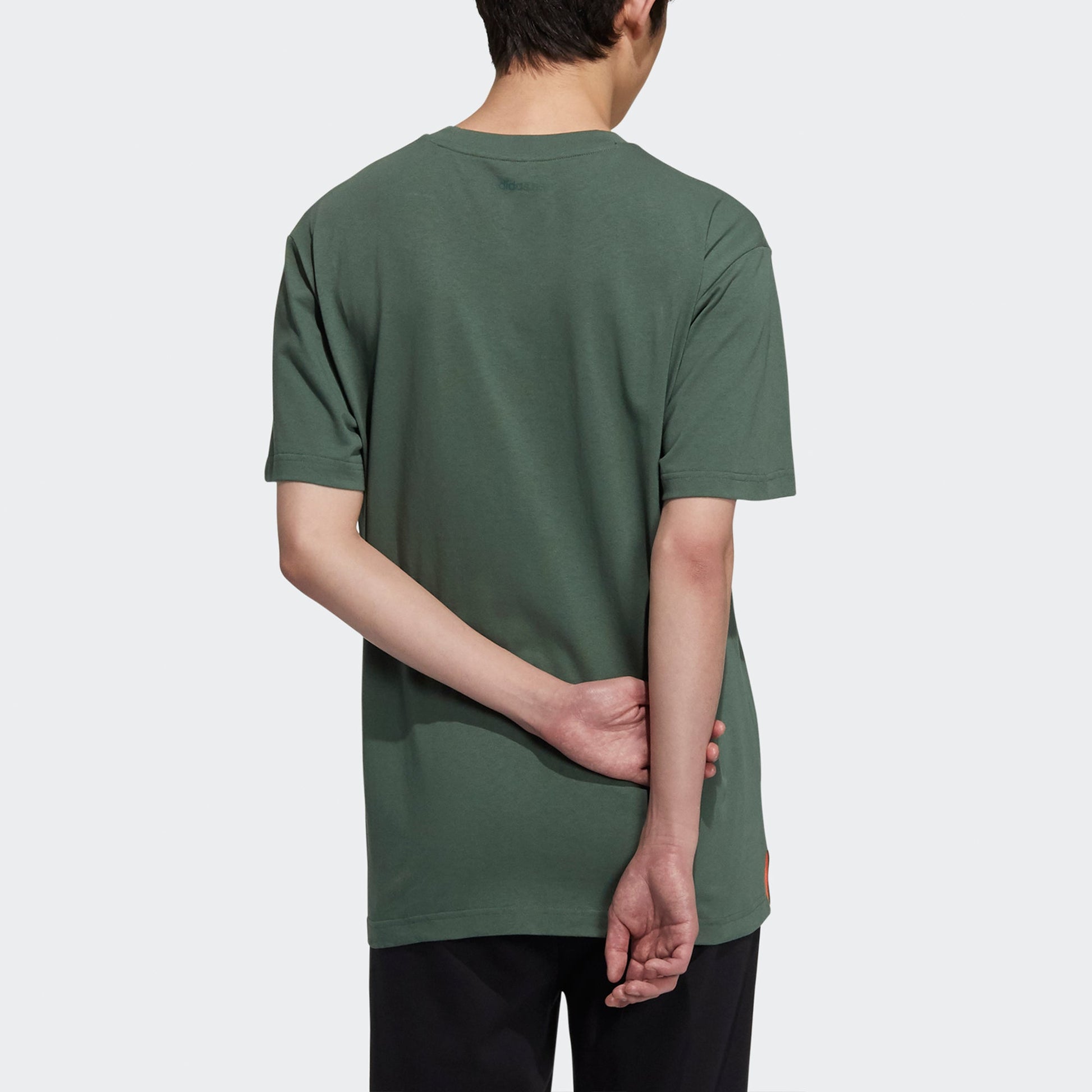 adidas neo M Brlv Tee3 Casual Sports Pattern Printing Short Sleeve Green H59453