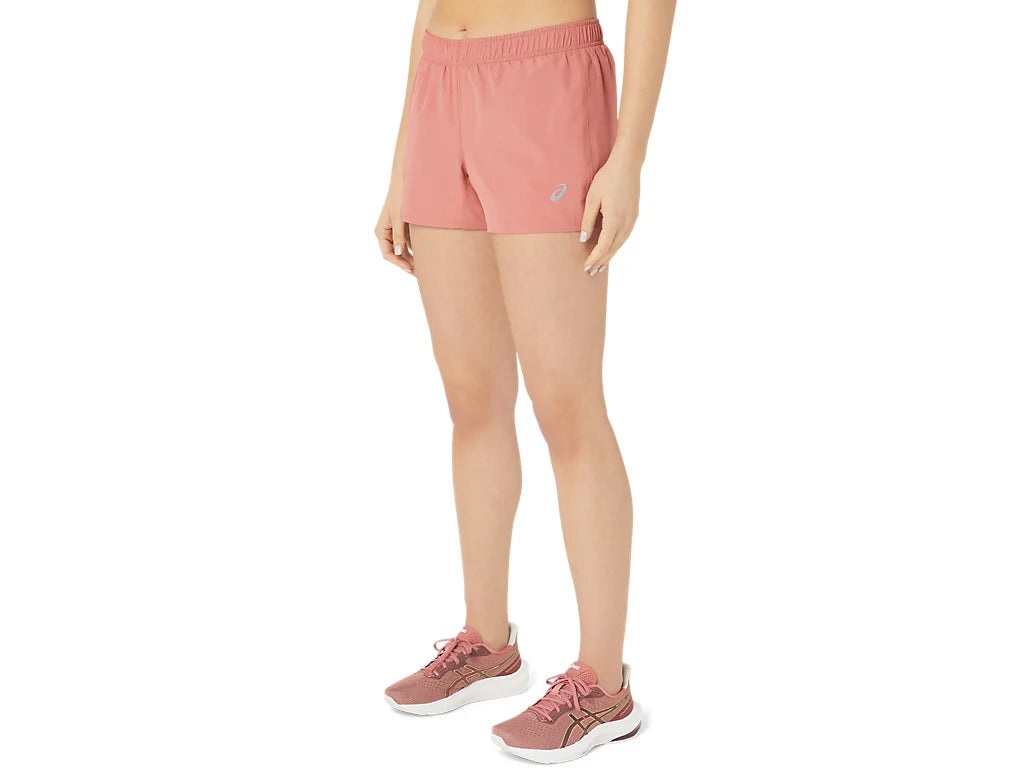 (WMNS) ASICS Silver 4 Inch Shorts 'Light Garnet' 2012C370-601