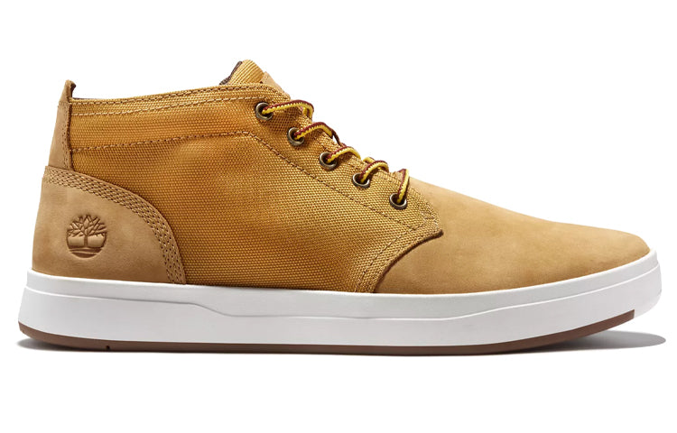 Timberland Davis Square Chukka Leather and Fabric Boots 'Wheat' A1OI3231