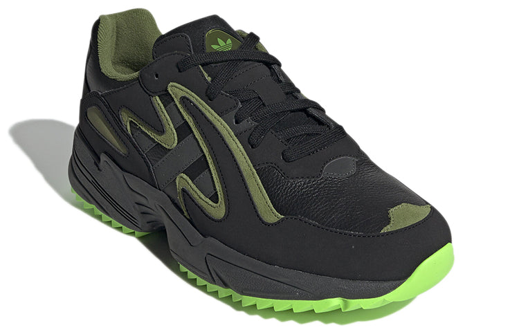 adidas originals Yung-96 Cozy Wear-Resistant Running Shoes Black Green Unisex 'Black Green' EF8973