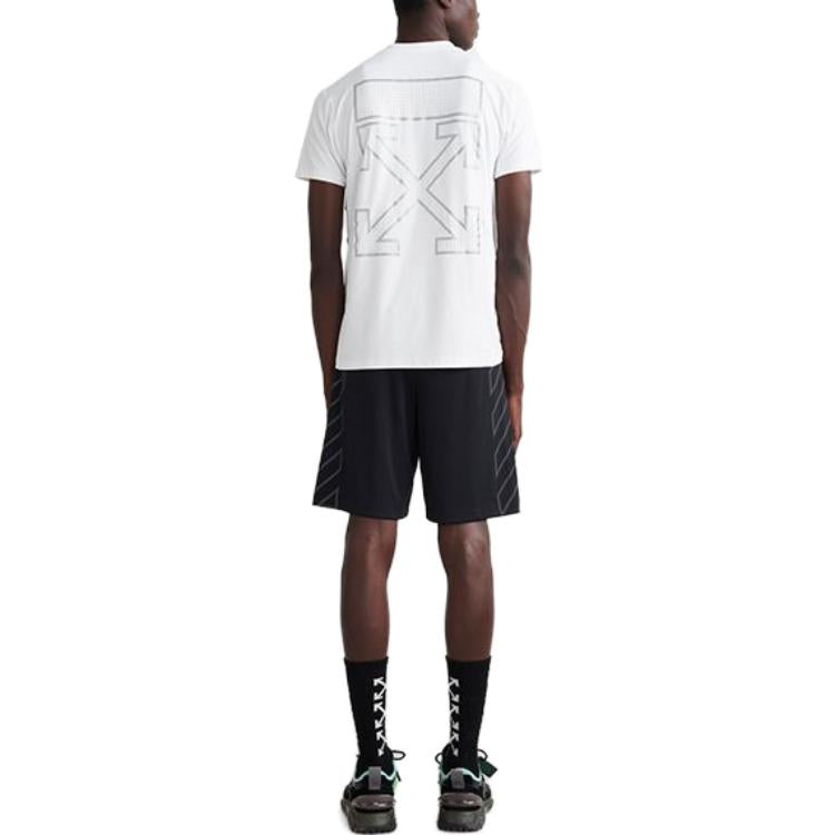 Off-White Arrow Outline S/S Sport T-Shirt 'White Black' OMVA025C99FAB0010110