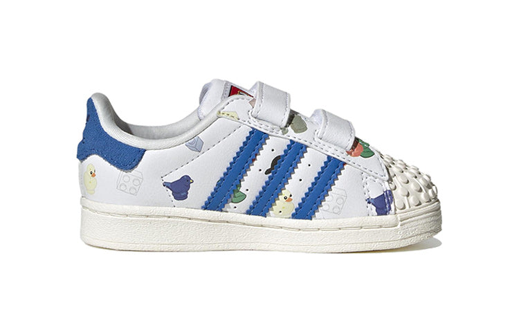 (TD) adidas Superstar CF x LEGO 'Bricks And Figurine - White Royal Blue' IF2199