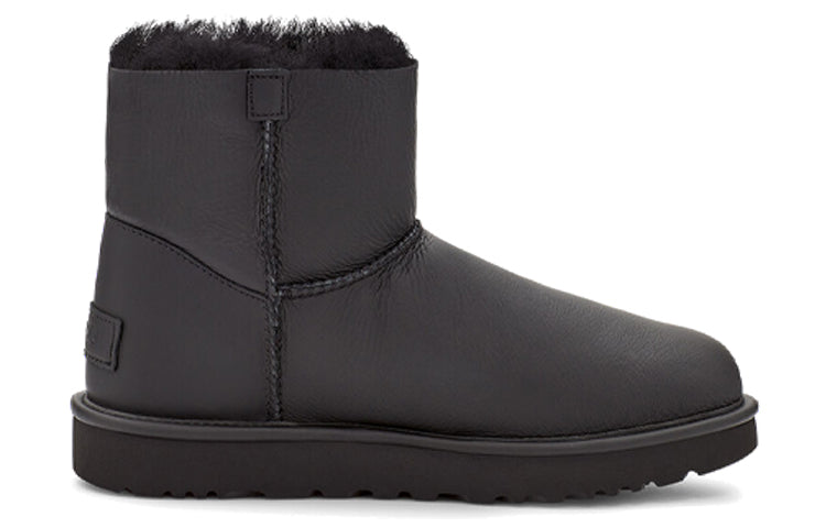 (WMNS) UGG Mini Bailey Logo Strap 'Black' 1123623-UMBL