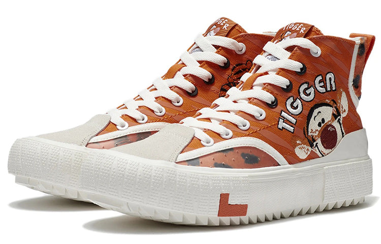 (WMNS) Li-Ning Classic Canvas Hi x Disney Tigger 'Red White' AGCS334-2