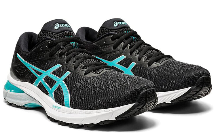 (WMNS) ASICS GT-2000 9 Wide 'Black Techno Cyan' 1012A861-003