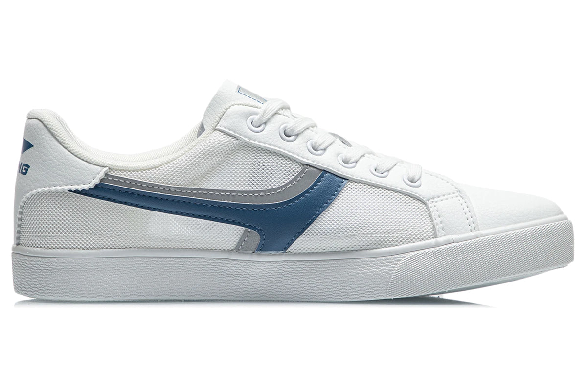 Li-Ning Vintage Skate Shoes 'White Blue' AGCR395-2