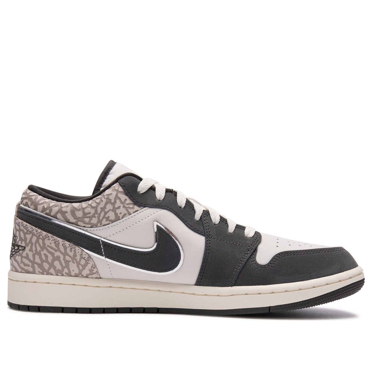 Air Jordan 1 Low SE 'Sail Deep Pewter Elephant Print' IU2268-100