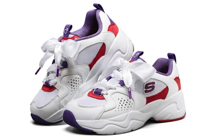 (WMNS) Sailor Moon x Skechers D Lites Airy 2.0 Running Shoes White/Purple 66666267-WPR