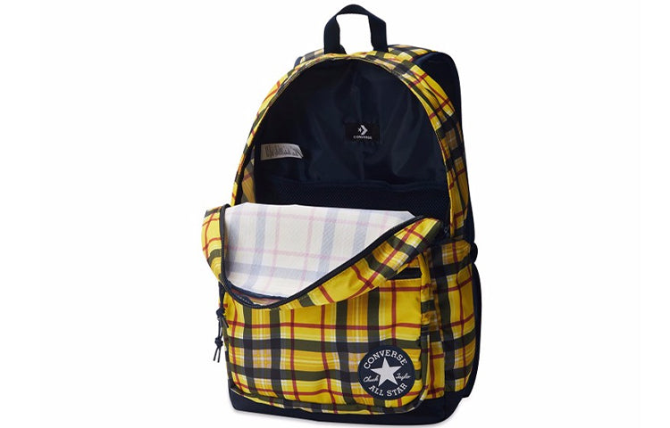 Converse Go 2 Plaid Backpack 'Yellow' 10019901-A02
