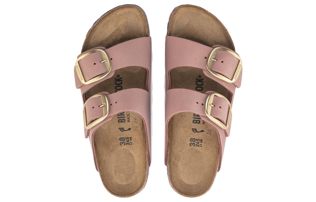 (WMNS) Birkenstock Arizona Big Buckle Nubuk Leather 'Old Rose' 1023963