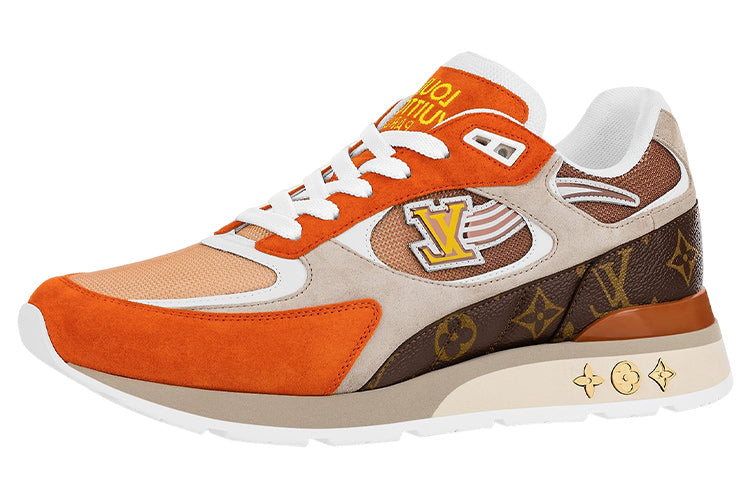 LOUIS VUITTON Run Away Tenis Low-Top Casual Shoes Men's Orange