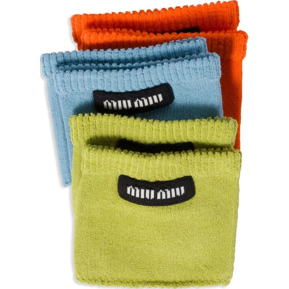 MIU MIU SS25 Ankle Socks Women's 3 Pack
