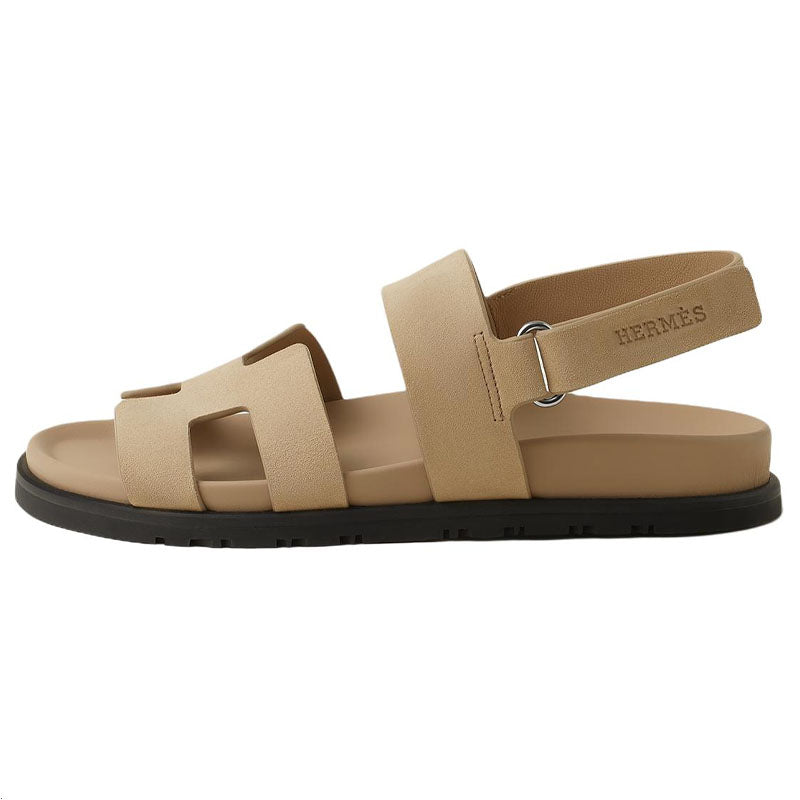HERMES Genius One Strap Sandals Women's Beige