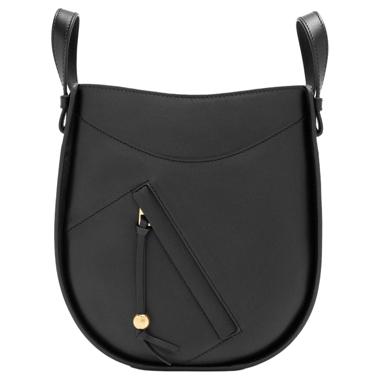 LOEWE Hammock Bright Calfskin One Shoulder Handbag Women's Black