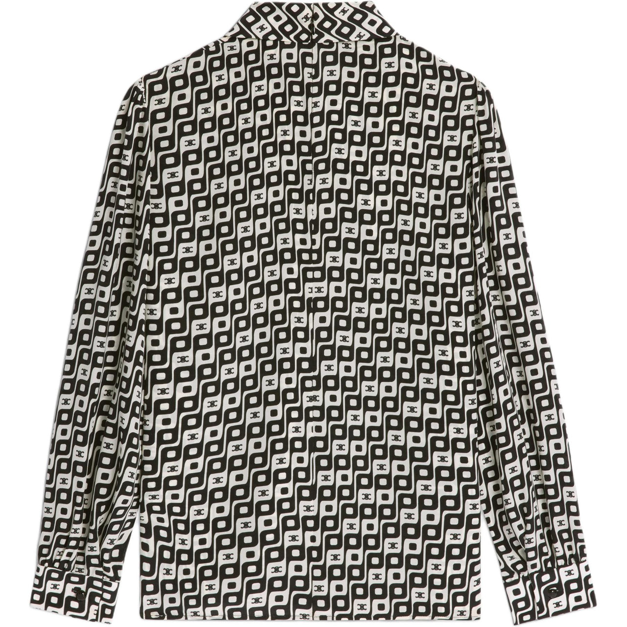 CELINE Lavaliere Blouse With Bow In Silk