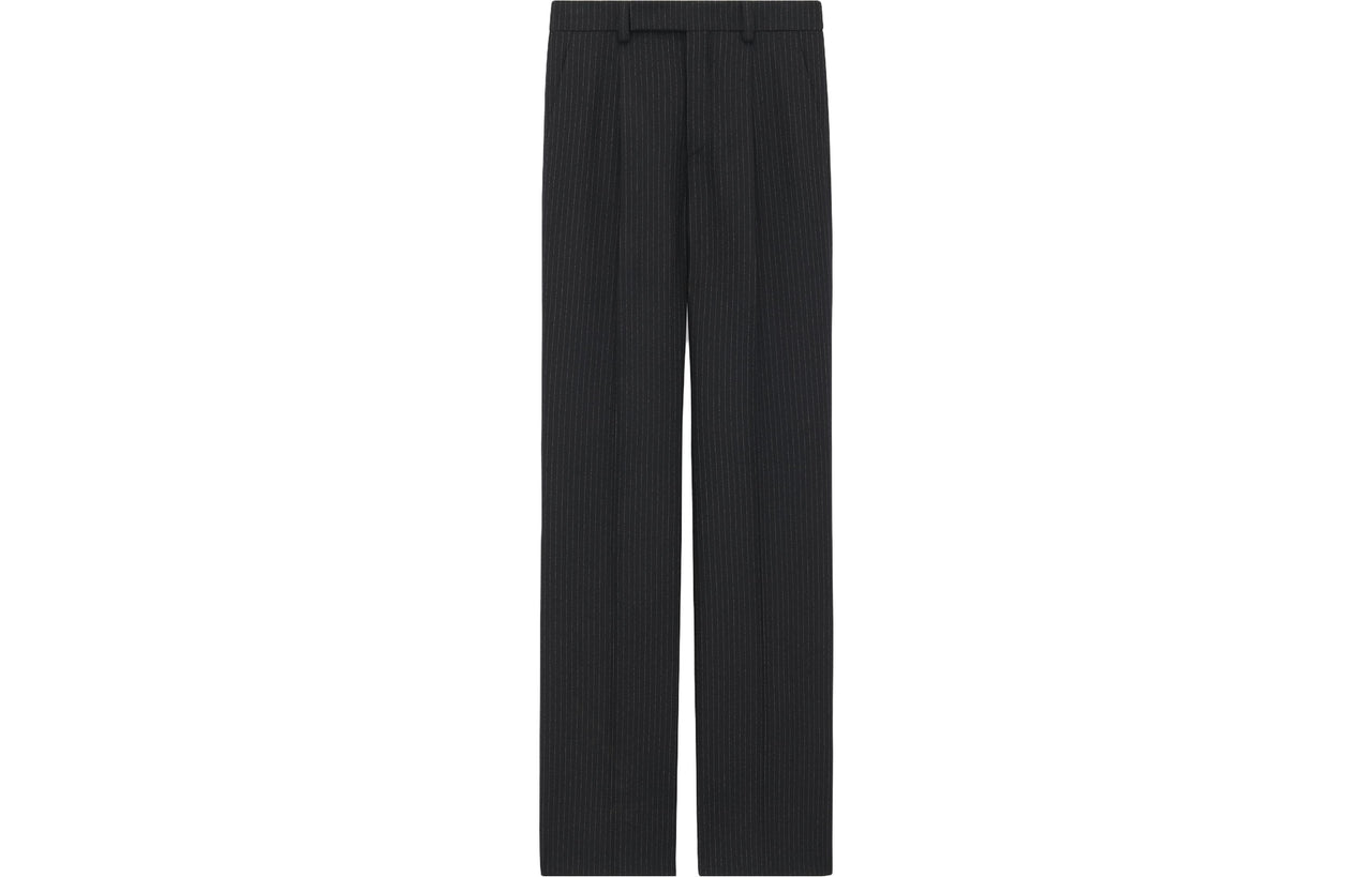 SAINT LAURENT Striped Flared Trousers