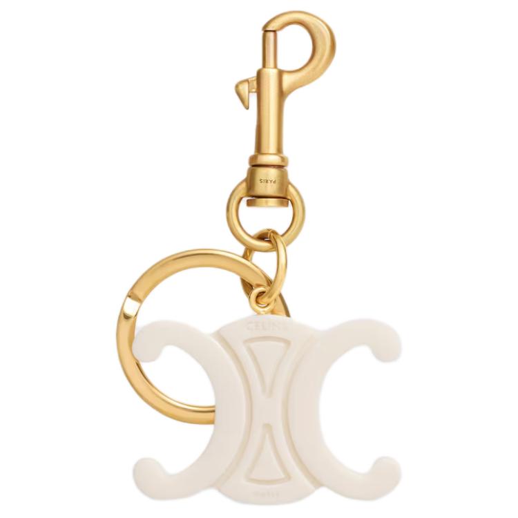 CELINE Acetate Keychains Women's Gold