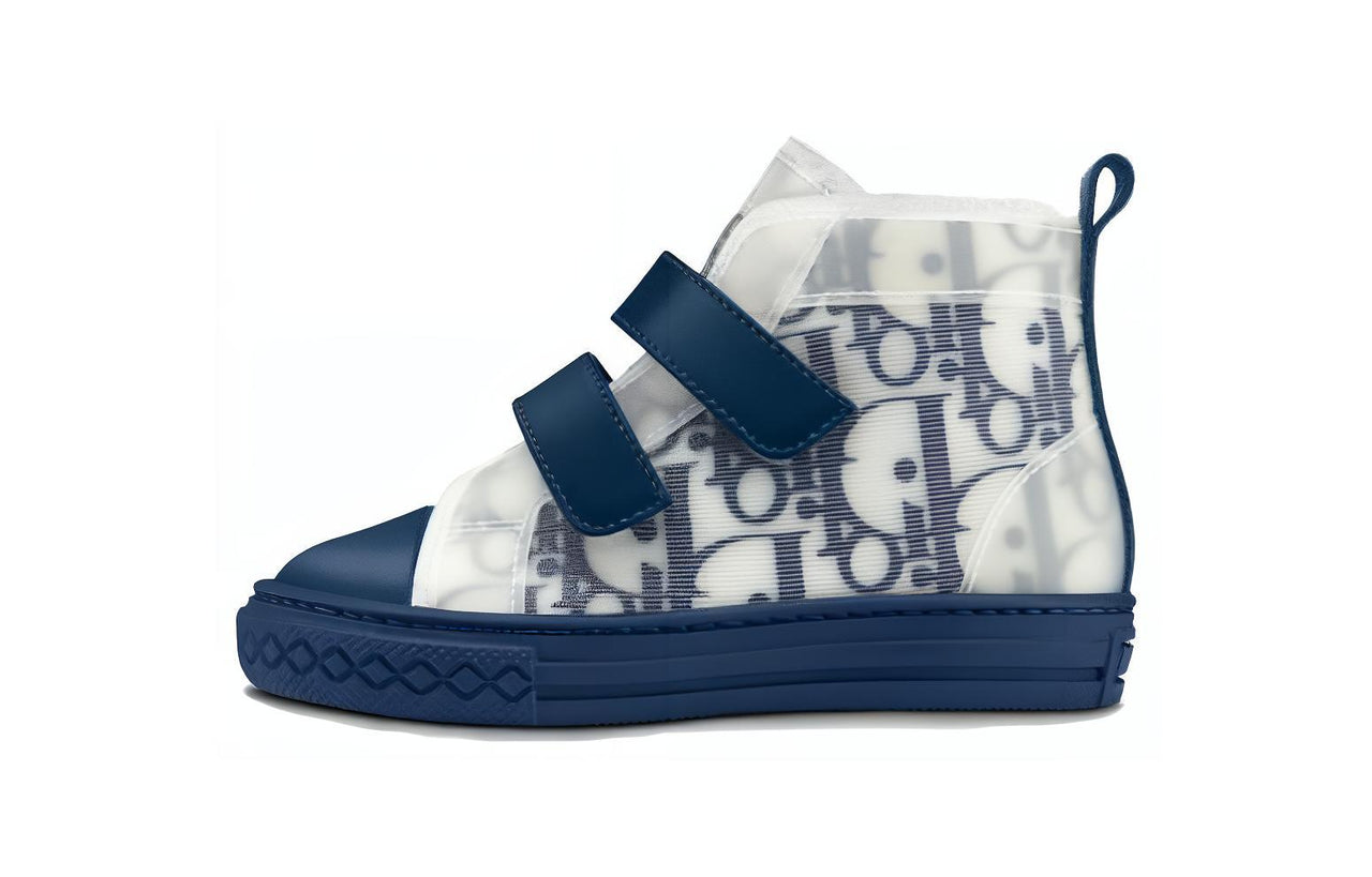DIOR B23 High-Top Toddler Shoes Blue White Infant And Toddler
