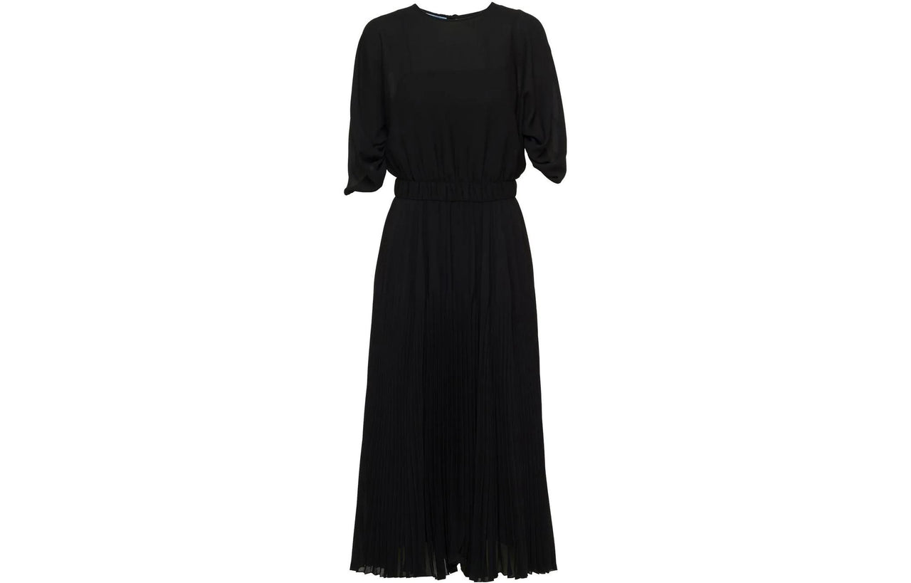 PRADA Short Sleeved Dress Women's Black