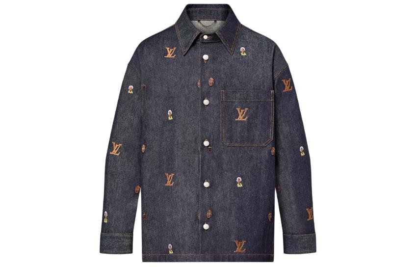 LOUIS VUITTON Embroidered Denim Overshirt Henry Taylor