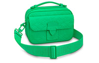LOUIS VUITTON S Lock Messenger Monogram Embossed Minty Green