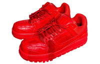 LOUIS VUITTON Trainer Maxi Little Chubby Ding Low-Top Skateboard Shoes Men's Red