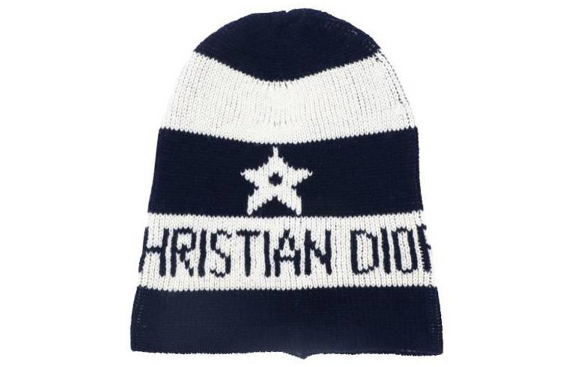 DIOR Beanies Women's Dark Blue/White