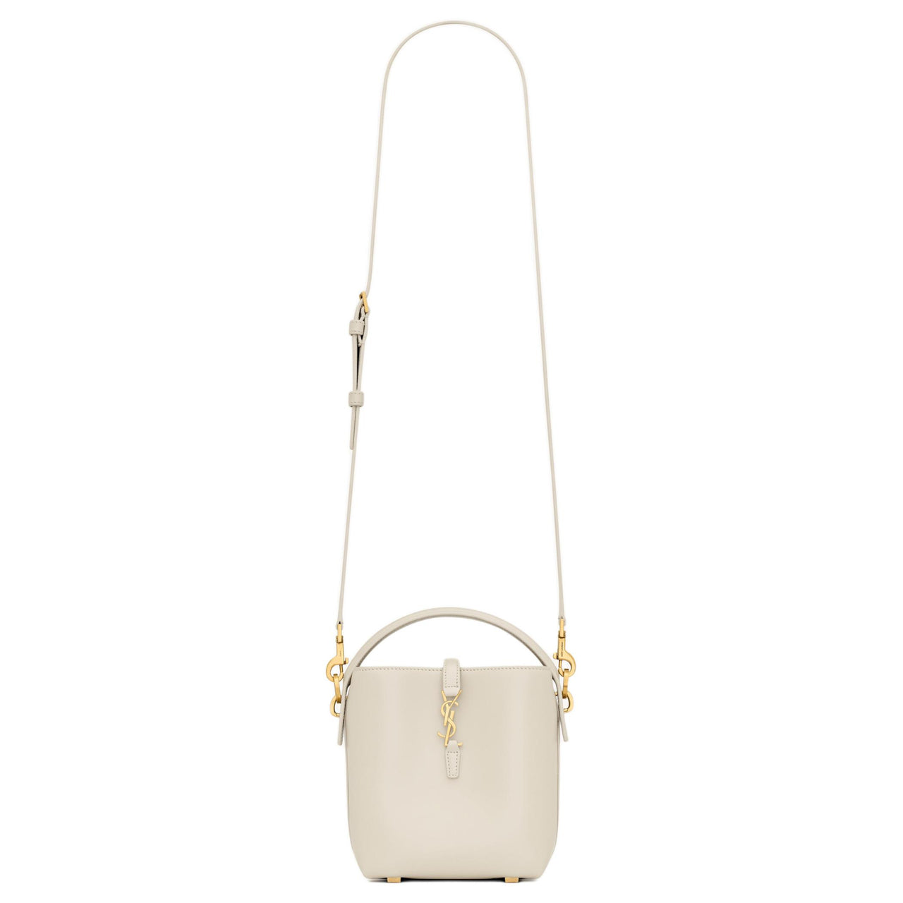 SAINT LAURENT Leather Handbag Mini Women's Ecru