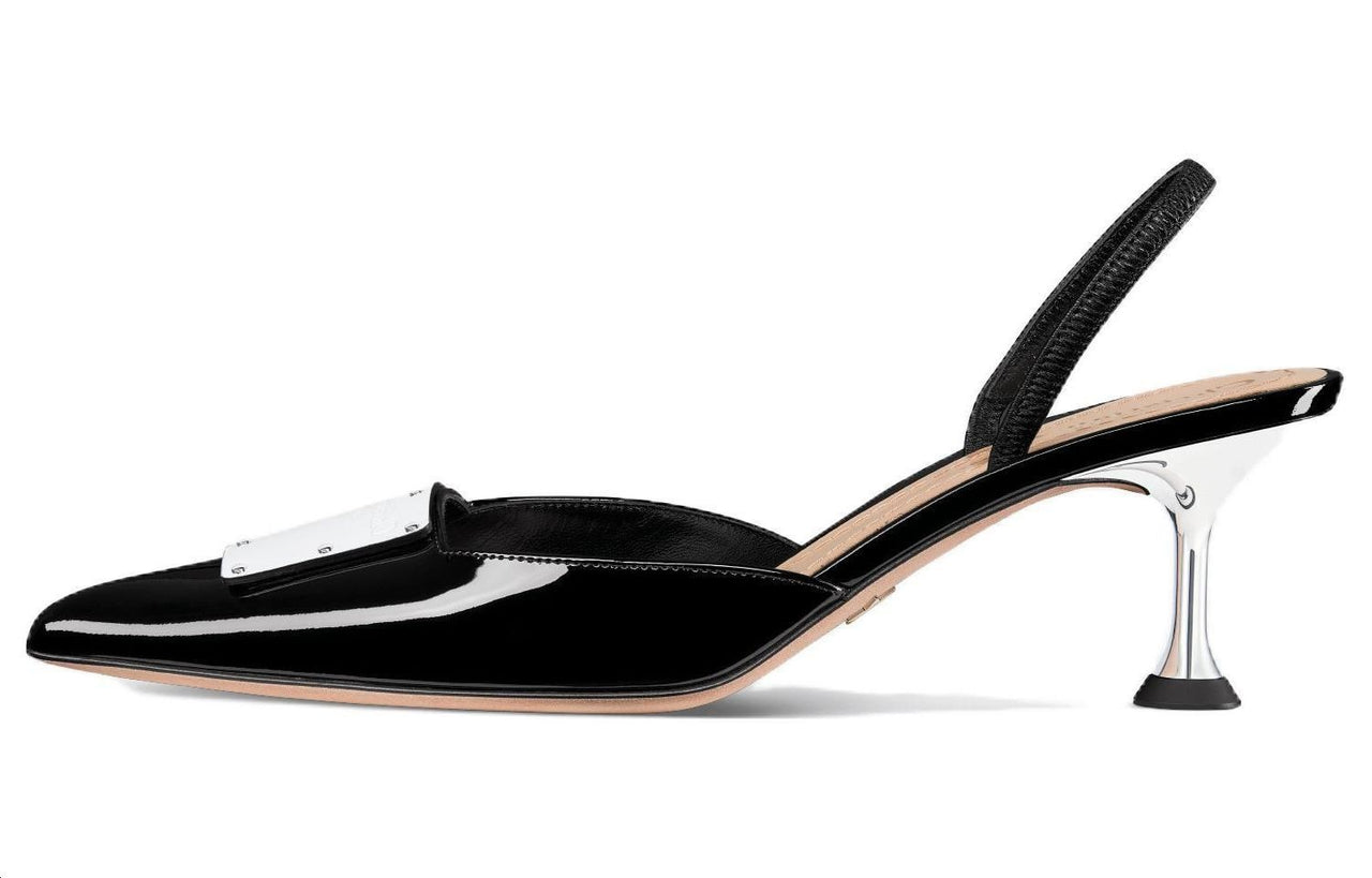 DIOR La Parisienne Dior Irregular Heel High Heels 6cm Women's Black