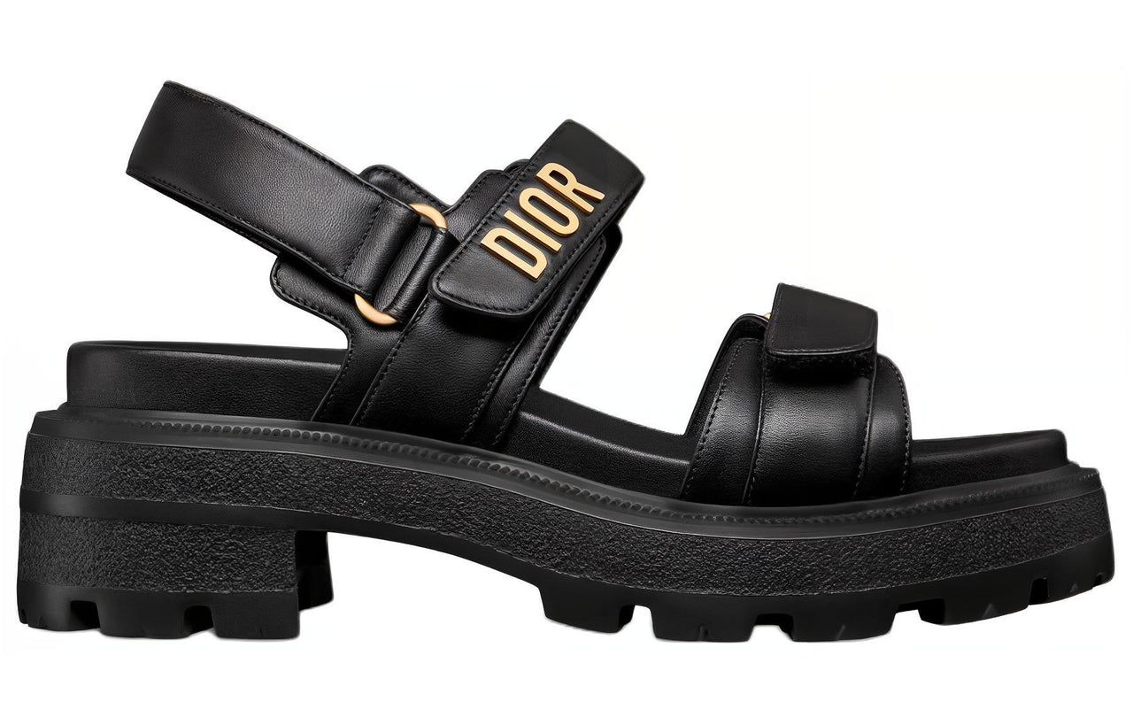 DIOR DiorAct Beach Sandals Women's Black