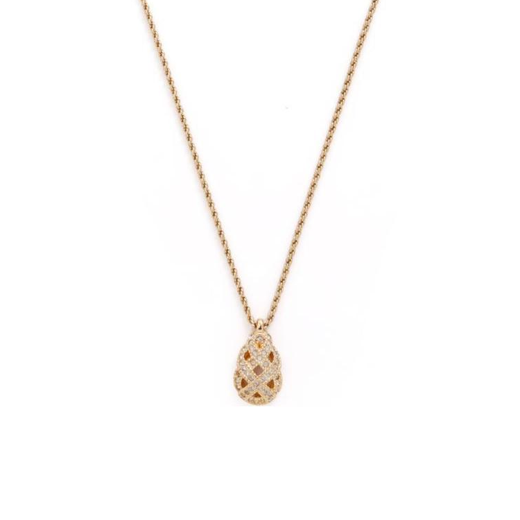DIOR Rhinestone embellished Pendant Necklace