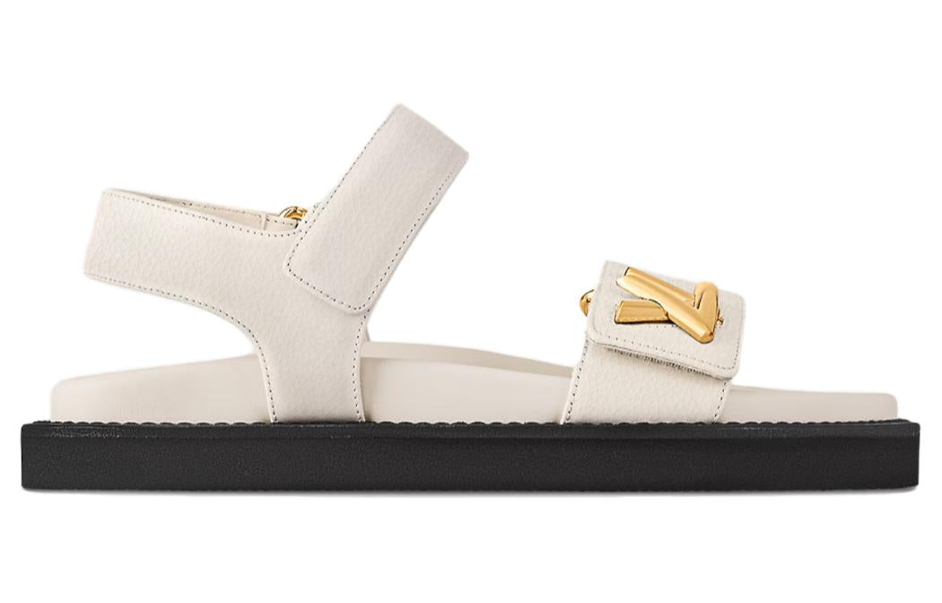 LOUIS VUITTON LV Sunset Strap Sandals Women's Beige