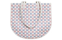 CELINE Triomphe Canvas paneled Calfskin Trim Tote Bag, Shopping Bag, Handbag, Shoulder Bag Women's