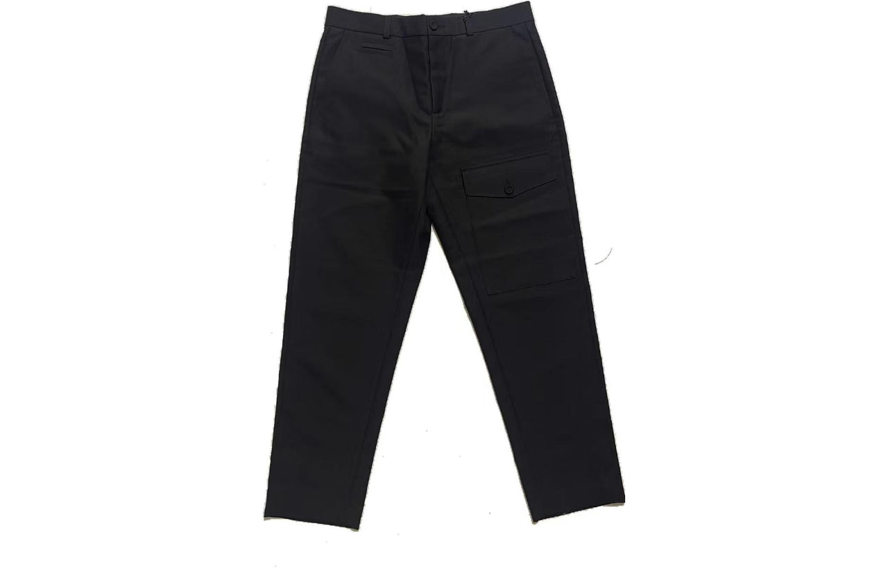 DIOR Front Flap Pants With Oblique Belt