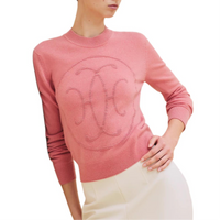 HERMES Cashmere Sweater Women's Pink
