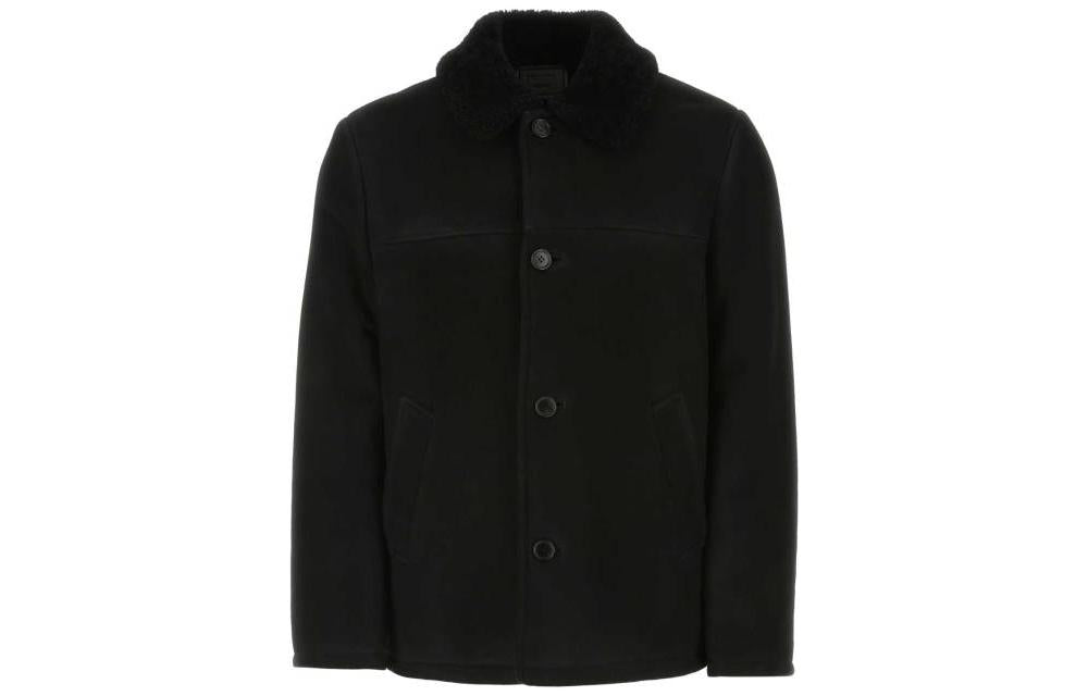 PRADA Coats Men Black