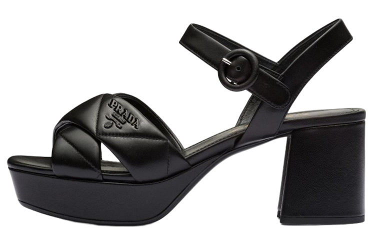 PRADA One-Strap Sandals 6.5cm Women's Black