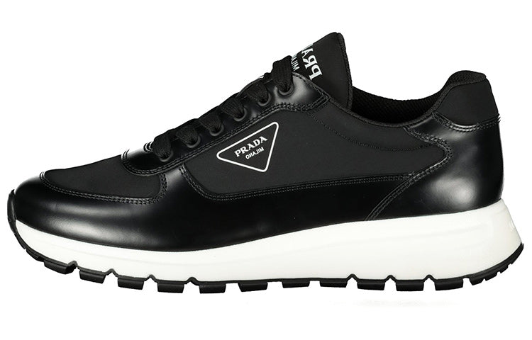 PRADA Cushioning Low Top Sports Casual Shoes Men's Black