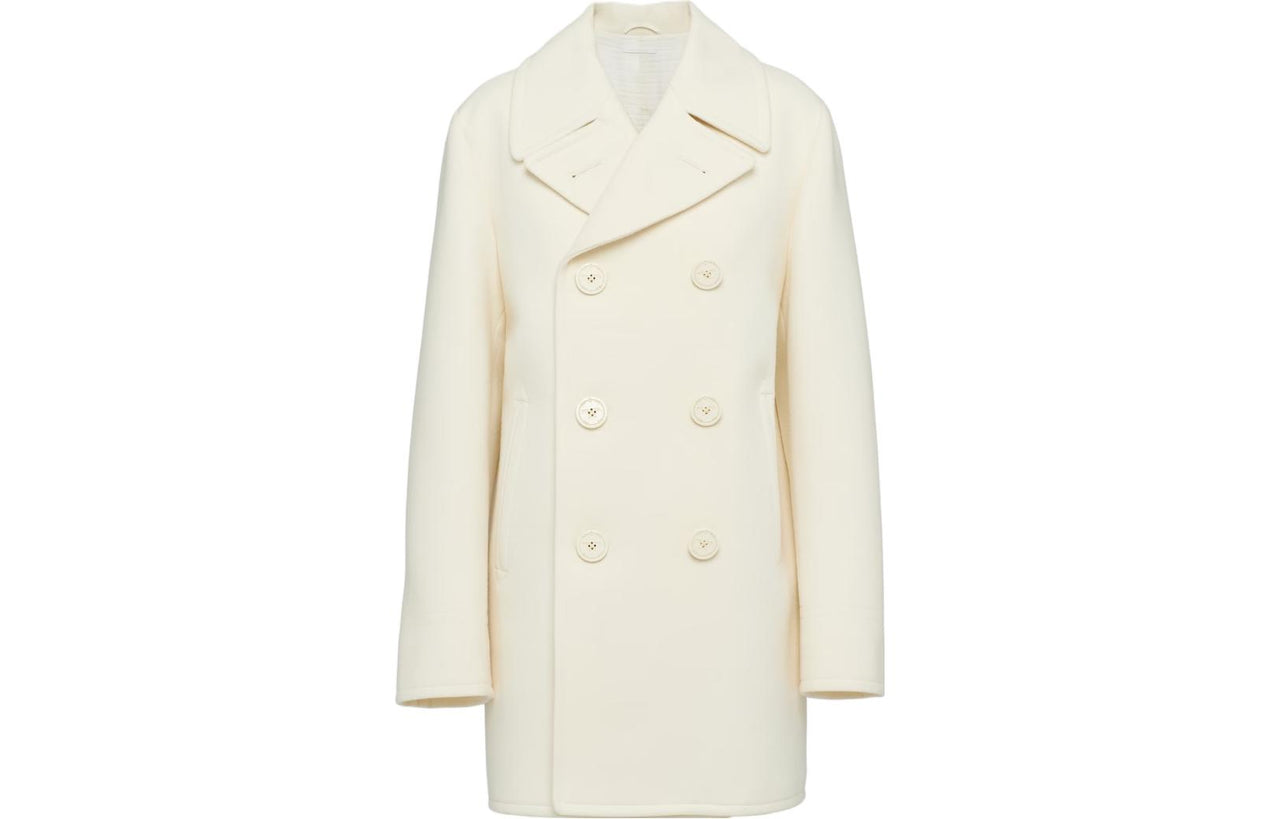 PRADA Double Breasted Long Sleeved Coat